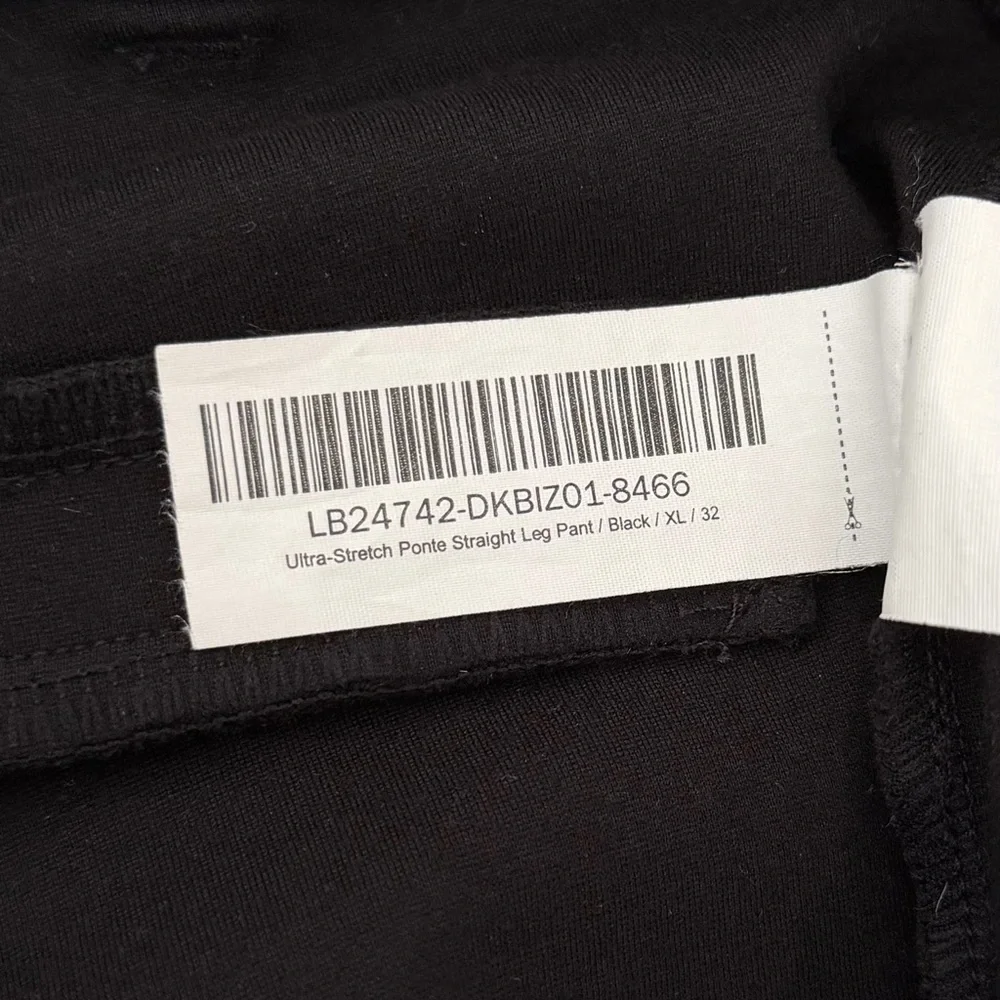 Quince Ultra Stretch Ponte Straight Leg Pants Black XL Tall 32 Inseam - Picture 8 of 12